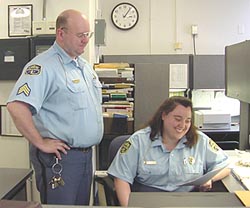 Sgt. Chris Aurand and Officer Joanne Duda