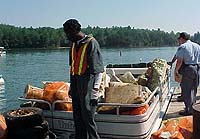 Inmates clean Lake James for Big Sweep 2003