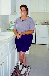 Kay Manning in her new kitchen
