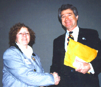 Secretary Freeman with state correction association president Donna Cannon