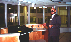 George Currie in control room