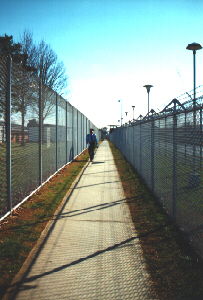 long walk between two fences