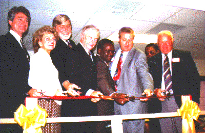 Gov Hunt, correction and community leaders cut ribbon for new Craven Correctional Institution.