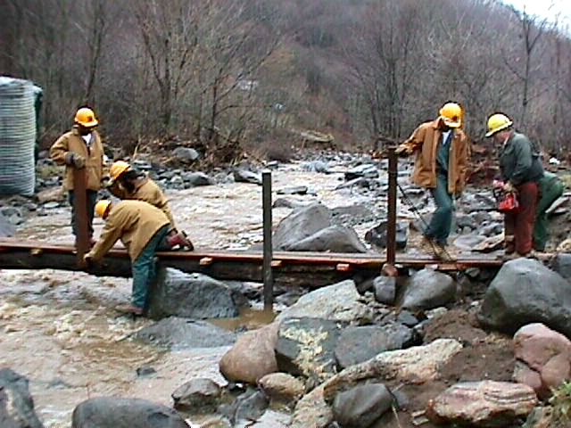 BRIDGE program inmates at work