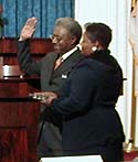 Secretary Beck takes the oath of office