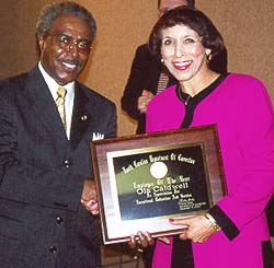 Ola Caldwell and Secretary Theodis Beck