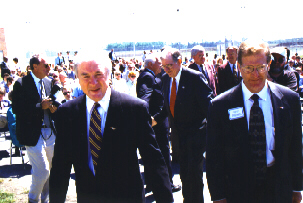 Gov Hunt arrives at Hyde Correctional Center