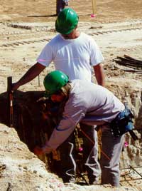 Inmates working on Women's Prison dorm project