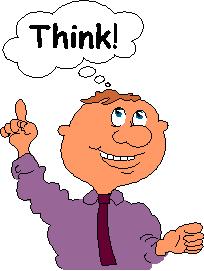 image - cartoon of man saying think